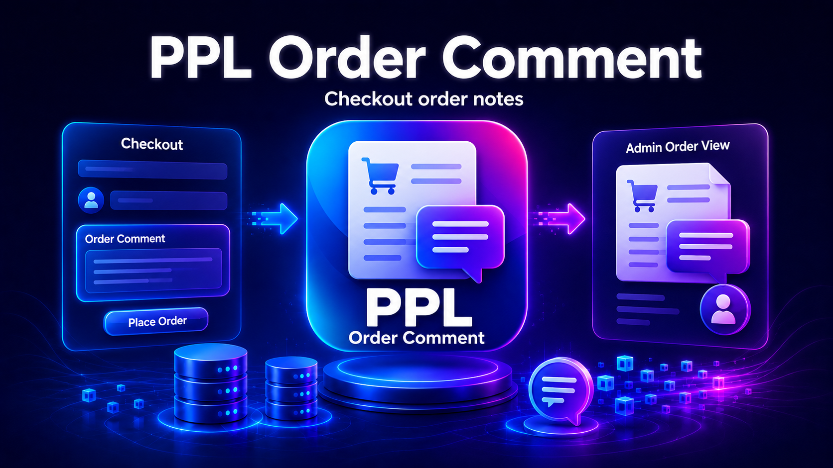 PPL Order Comment checkout notes admin view