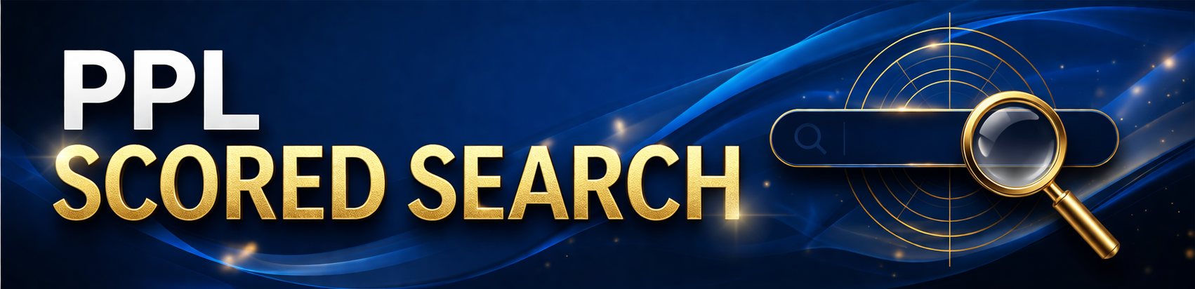 PPL Scored Search product interface preview